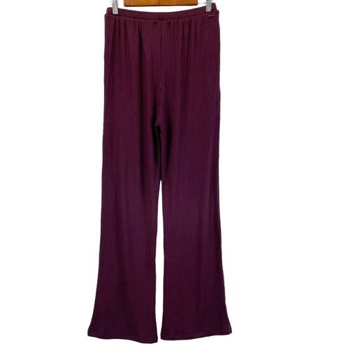 n:philanthropy NEW Revolve n: Philanthropy Womens M Reign Flare Leg Pull On Knit Pant Burgundy