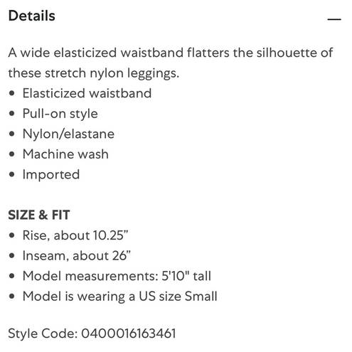 n:philanthropy ▫️NWT  Stretch Nylon Leggings