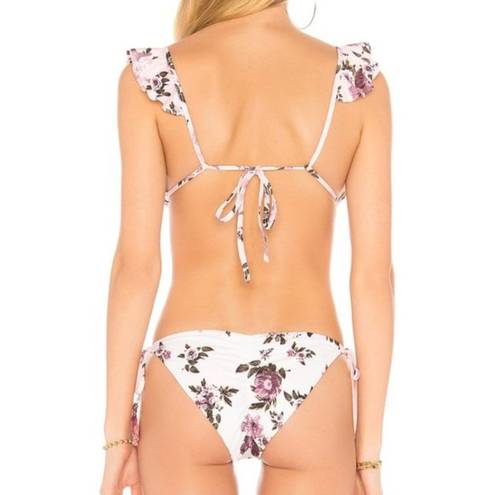 Agua Bendita  Pink and Purple Floral Bikini