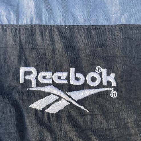 Reebok Vintage 90s  Zip Up Windbreaker Black Blue Jacket