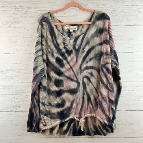 Vintage Havana  Tie Dye Chunky Knit Sweater Size L