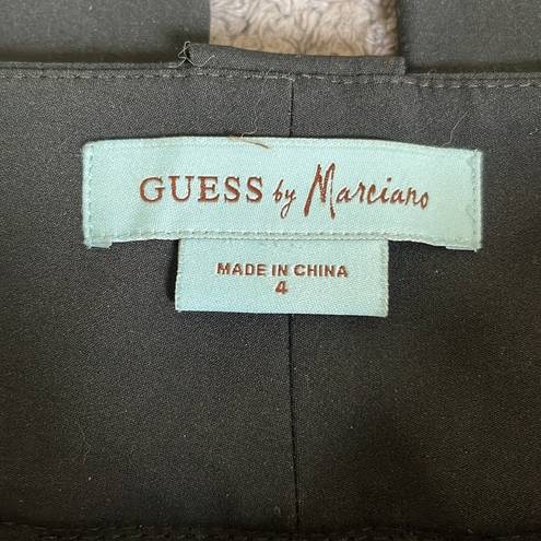 Guess by Marciano Guess by Mariano Black Twill Trouser Pants Wide Leg/Flare Low Rise Waist Size 4