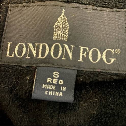 London Fog London Log Faux Fur Trimmed Faux Suede Coat Gray Black S Regular