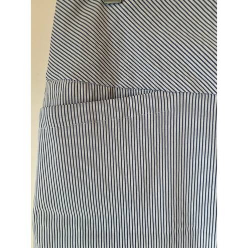 Krass&co SC &  Skort size medium blue and white pin stripes