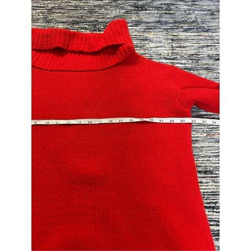 The Moon  & Madison Womens Sweater Cozy Collection Chenille Red Stretch size M