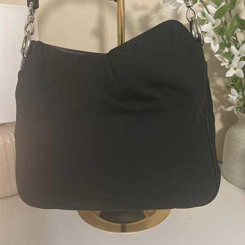 Gucci  Vintage Nylon & Bamboo Handbag