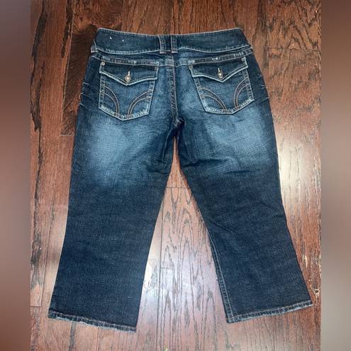 Guess  JEANS Women’s Vintage Y2K Dark Wash Crop Capri Jeans Size 31