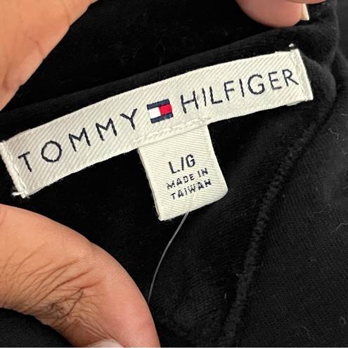 Tommy Hilfiger  | Black Velour Puffer Vest Sz L