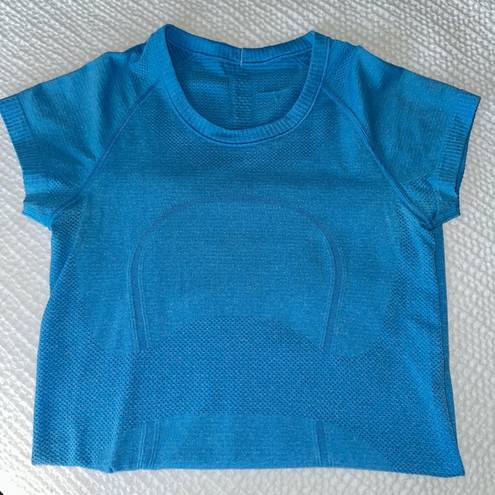 Lululemon  Swiftly Tech Short Sleeve- Heathered Beach Blanket Blue