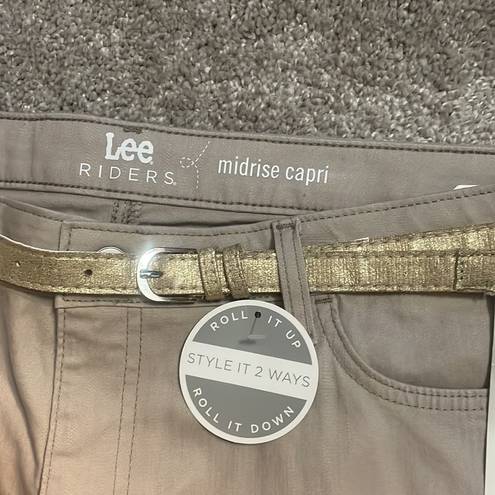 Riders By Lee - New Rider’s Lee tan mid rise capri high waisted 18