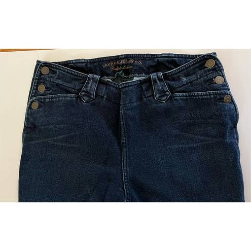 Krass&co Lauren Jeans  Ralph Lauren Women 10 Stretch Straight Leg Jeans Side Button Fly