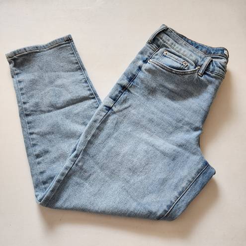 Wonderly  Light Wash Slim Boyfriend Denim Ankle Jeans Size 12