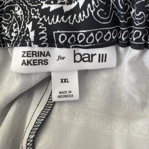 Bar III  Zerina Akers XX-Large Career Pants High-Rise Zip-Fly Bandana Paisley New