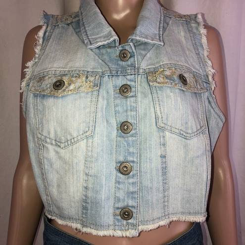 Highway Jeans  light wash denim vest