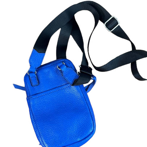 Aimee Kestenberg  Blue Leather Just Saying Stadium Crossbody Bag Women