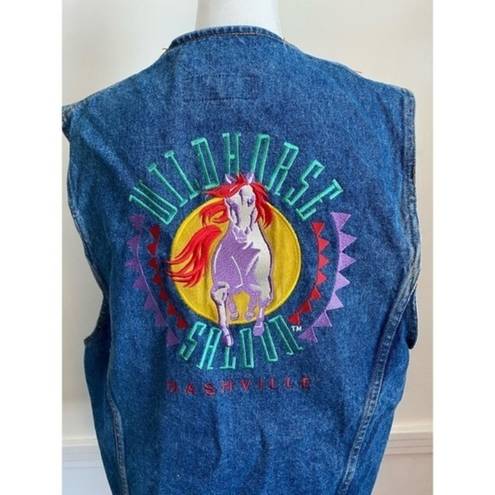 INC Irene Fashions  • Vintage Jean Denim Vest Wildhorse Saloon Nashville