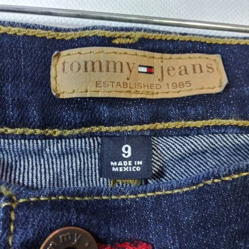 Tommy Hilfiger Tommy Jeans Dark Blue Flare Leg Y2K Low Rise Size 9