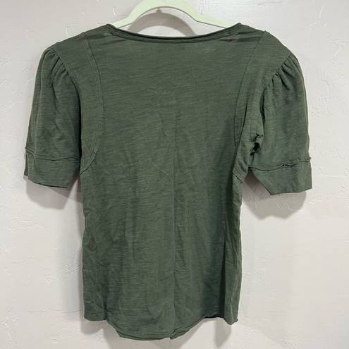 Bohme NWTs  Olive Green Button Tee