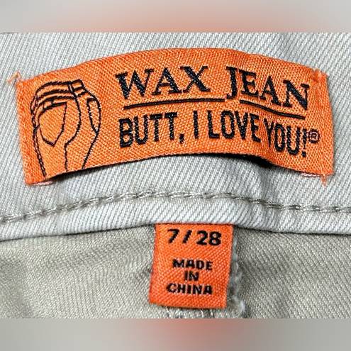 Wax Jean Butt I Love You Size 7/28 Tan Skinny Jeans