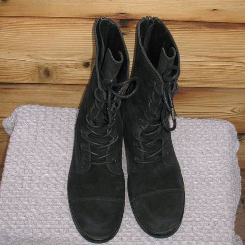 All Saints Black Military Combat Boots