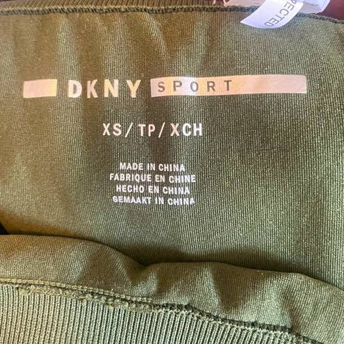 DKNY NWOT:  Women's High Waist Seamless Leggings in Dark Green; XS