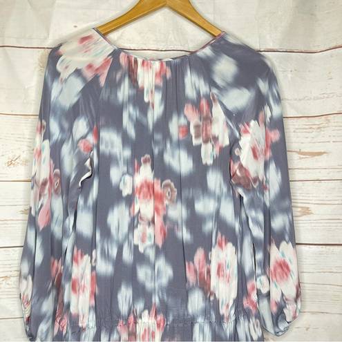 Rebecca Taylor  • Mini Dress • Floral • Medium • Long Sleeve • 100 Silk • Size 8