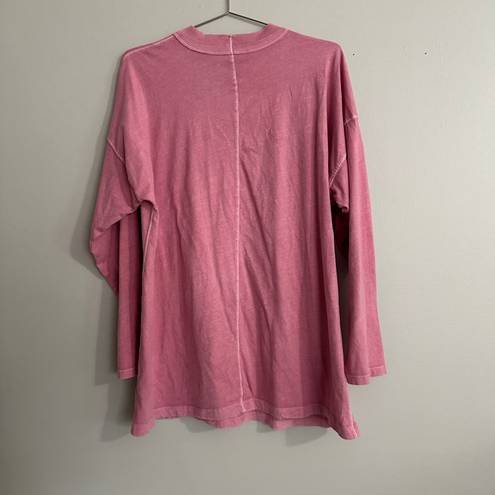 Free People Be Free Oversized Long Sleeve Tee