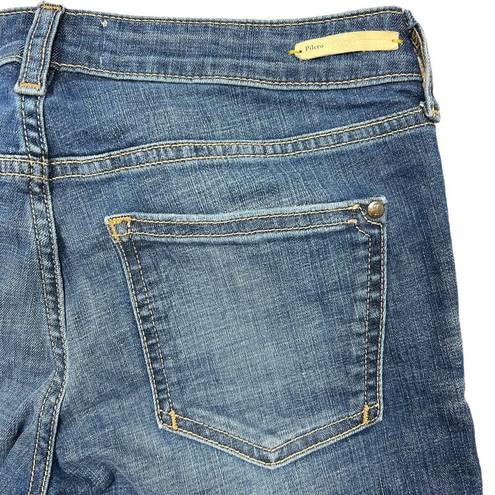 Pilcro  Anthropologie Jean Shorts Size 25" Blue Stet Low-Rise Roll-Up Hem Stretch