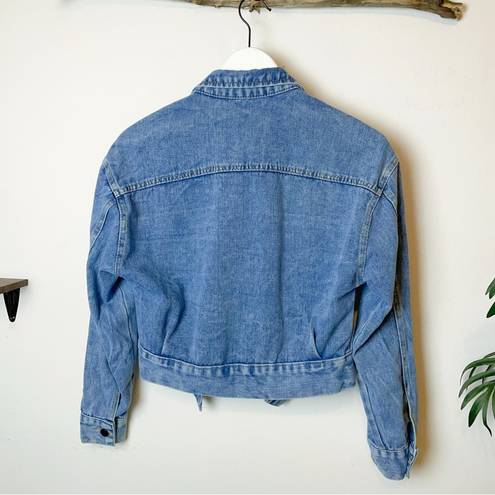 Vintage Blue J.ING  Light Weight Crop Denim Jacket