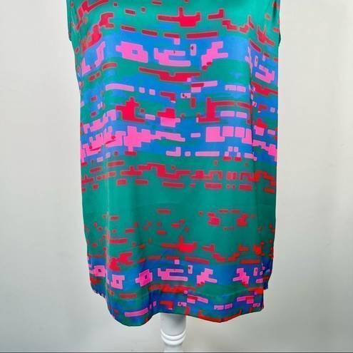  + CO by Coco Rocha Cornelia Top Green Pink Red Sleeveless Top Size 6