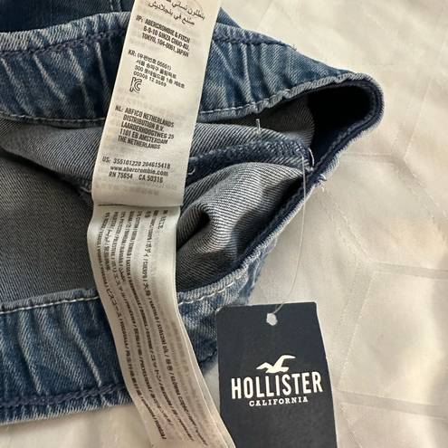 Hollister Size XL Blue Marble Zebra Print Ultra High Rise Flare Leg Jeans