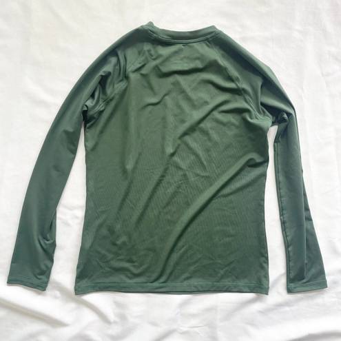 Nike Swim Green Long Sleeve Top Size Small