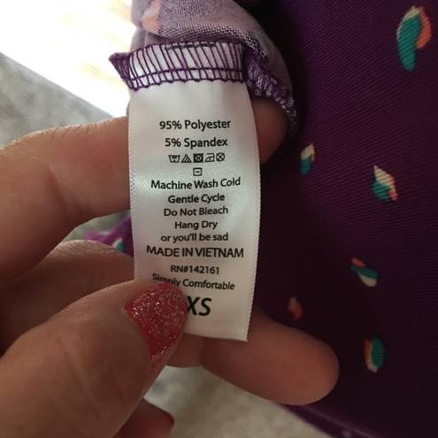 LuLaRoe NWOT Purple LLR Top