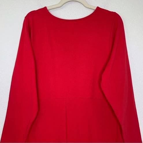 Torrid NWT  Festi Long Sleeve O-Ring Red Mini Bodycon Dress