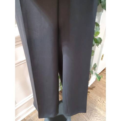 Jones Wear  Women's Black Solid Polyester Blazer Coat & Pant 2 Pc's Set Size 18