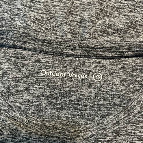 Outdoor Voices  Heathered Gray Athletic Tee Sz XS