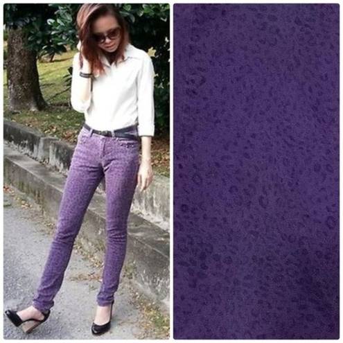 City Streets  Purple Cheetah Print Jeans