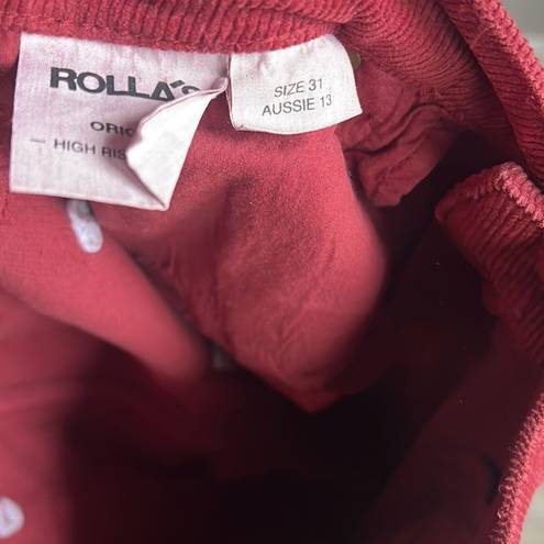 Rolla's  Original High Rise Straight Corduroy Quince