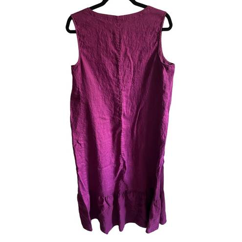 J.Jill love linen sleeveless dress purple size XL