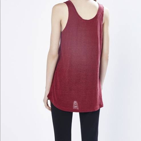 Rebecca Minkoff  red linen Gia tank S