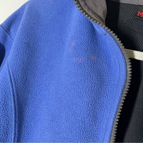 Marmot Blue Windstopper Fleece Zip Up