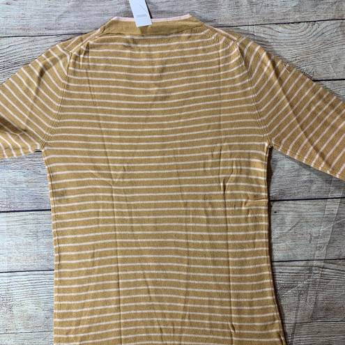 Lou & grey  striped cozy sweater camel pink size XL