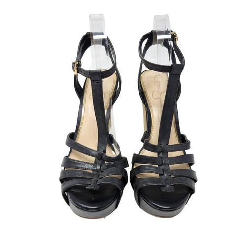 Jessica Simpson  Bristol Ankle Strap Peep Toe Espadrille Platform Wedge Sandal 9