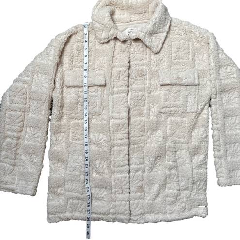 Billabong  Fairbanks Button Up Teddy Jacket in Cream