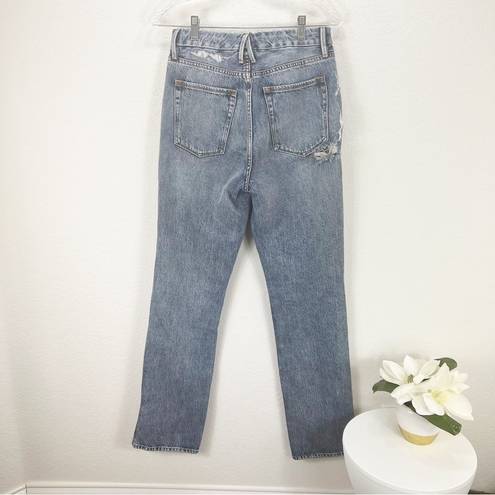 Good American  Good Boy Classic Boyfriend Jean Blue 177 Size 2 26