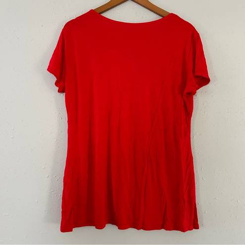 The Comfy 🦋 Red Short Sleeve T-Shirt Casual Basic Classic XXL