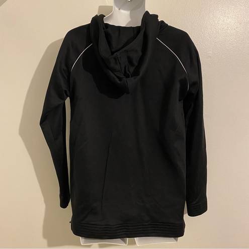 Good American  Performance 1/2 Zip Black Hoodie Tunic Small