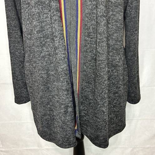 Acting Pro  Cardigan Womens Gray Knit Lounge Athleisure Long USA Sz XL