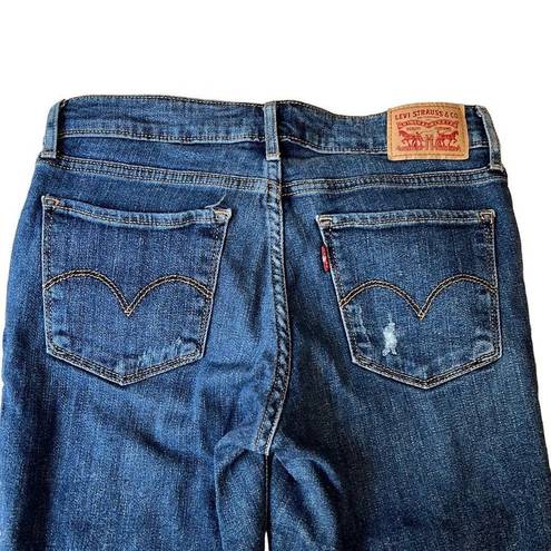 Levi Strauss & CO. Women's Blue Distressed Sexy Skinny Denim Jeans Size 28