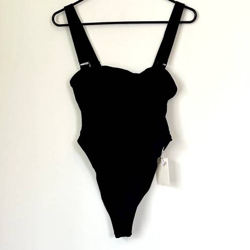 Good American NWT  Contour One-Piece Black Swimsuit - Size 2 (Small)